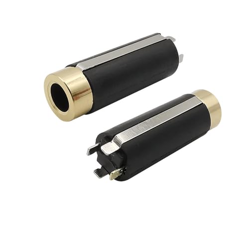 XIAONIYI 10 Stücke 3,5mm 3/4 Pol Stereo Buchse 3,5 Dual Channel Audio Jack for Kopfhörer Kopfhörer Anschluss DIY Adapter(4Pin) von XIAONIYI