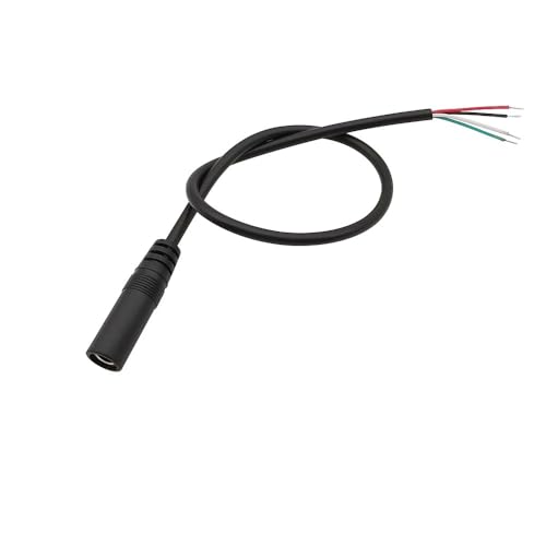 XIAONIYI 3,5 mm 1/8 Zoll Mono/Stereo-Stecker Buchse Klinkenstecker 2/3/4-poliger Pin AUX-Verlängerungskabel DIY Audio-Kopfhörer-Reparaturkabel 30 cm(4Pole Female,2Pcs) von XIAONIYI