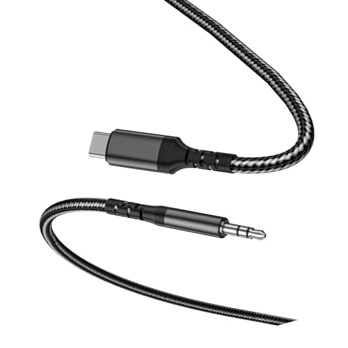 XIAOQENAN 100 Cm Digitaler Typ C Bis 3 5 Mm Konvertierungsadapterkabel Mit Nylonkabel Verbessert Die Flexibilität XIAOQENAN 100 Cm Digitaler Typ C Bis 3 5 Mm Konvertierungsadapterkabel Mit Nylonkabel Verbessert Die Flexibilität von XIAOQENAN