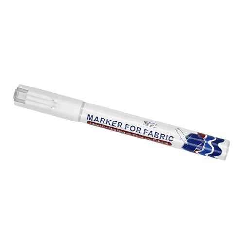 XIAOQENAN Permanenter Stoffstift, weißer Stoffmarker zum Zeichnen auf Leder, Leinwand, Jeans, schnell trocknend, wasserabweisend, Stoffmalstift von XIAOQENAN