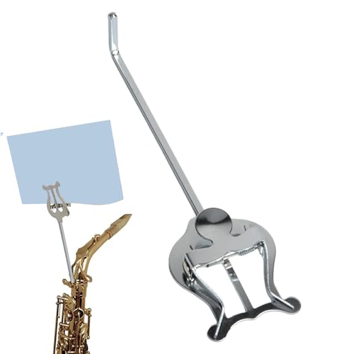 XIAOXIAOYU Trompete marschieren Lyre Clip, Musikclip für Trompete | Metal Trompete Notenständer | Tragbarer Musik -Score -Stand für Konzert, Instrumentenordnerzubehör XIAOXIAOYU Trompete marschieren Lyre Clip, Musikclip für Trompete | Metal Trompete Notenständer | Tragbarer Musik -Score -Stand für Konzert, Instrumentenordnerzubehör von XIAOXIAOYU