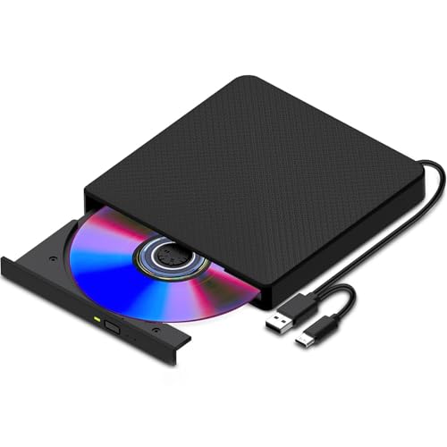 XIAOXIN External CD DVD Drive USB 3.0 für Laptop PC Computer Portable mit USB-C Adapter, Low Noise, Windows 11/10/7/8/XP XIAOXIN External CD DVD Drive USB 3.0 für Laptop PC Computer Portable mit USB-C Adapter, Low Noise, Windows 11/10/7/8/XP von XIAOXIN