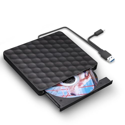 XIAOXIN External CD DVD Drive USB 3.0 für Laptop PC Computer Portable mit USB 3.0 A Anschluss, Ultra-thin und leise, für Windows 11/10/7/8/XP XIAOXIN External CD DVD Drive USB 3.0 für Laptop PC Computer Portable mit USB 3.0 A Anschluss, Ultra-thin und leise, für Windows 11/10/7/8/XP von XIAOXIN