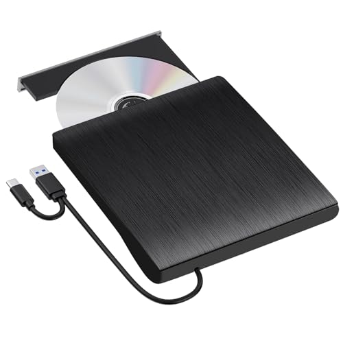 XIAOXIN External CD DVD Drive with USB 3.0 DVD for Laptop PC Computer Portable External DVD Drive CD-ROM Burner External with Low Noise for Windows 11/10/7/8/XP XIAOXIN External CD DVD Drive with USB 3.0 DVD for Laptop PC Computer Portable External DVD Drive CD-ROM Burner External with Low Noise for Windows 11/10/7/8/XP von XIAOXIN