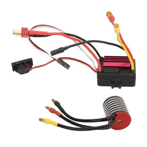 XIASABA 2430 bürstenloser Motor 35A bürstenloser ESC Genauer bürstenloser Motor ESC Set ideal für 1/16 1/18 RC -Auto mit 0kV Hochleistungs -Upgrade Ihr RC -Auto Erlebnis schneller (7200KV) von XIASABA