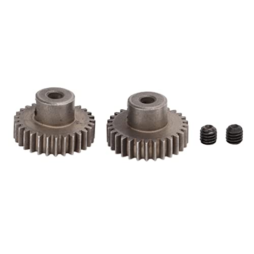 XIASABA 2PCS SET RC -Metallritzel -Getriebe für 1 10 RC -Auto aus Eisenmaterial mit Fixschraubenlöchern Anti -Rost -Behandlung und exquisite Verarbeitung zur Verbesserung der (29t) von XIASABA