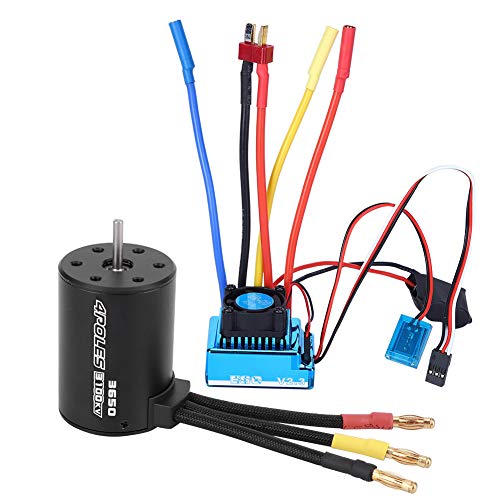XIASABA 3650 3100KV bürstenloser Motor und ESC -RC -Zubehör für 1/10 RC -Auto -Modell mit 45A 60A 80A 120A ESC -Optionen (45a) von XIASABA