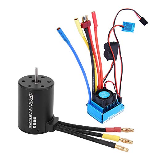 XIASABA 3650 3100KV bürstenloser Motor und ESC -RC -Zubehör für 1/10 RC -Auto -Modell mit 45A 60A 80A 120A ESC -Optionen (60a) von XIASABA
