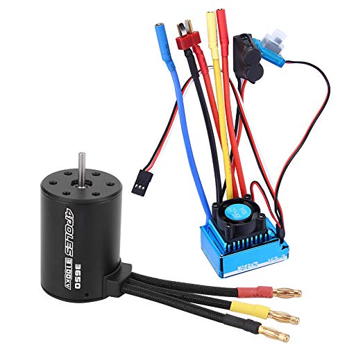 XIASABA 3650 3100KV bürstenloser Motor und ESC -RC -Zubehör für 1/10 RC -Auto -Modell mit 45A 60A 80A 120A ESC -Optionen (80a) von XIASABA