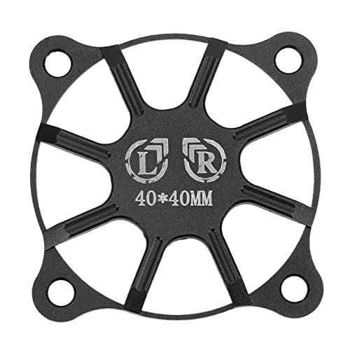 XIASABA 40x40 mM Aluminium Aluminiumlegierungslüfter RC für die Triebwerksdissipation verbessert den Teil des rot -Zubehörs kompatibel mit Fernbedienungsautos (Neger) von XIASABA