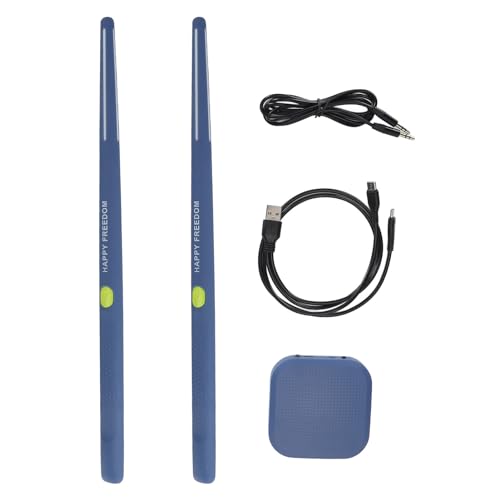 XIASABA Air Drum Set Bewegungsemerkennung Erkennung tragbare kompakte elektrische Lufttrommelsticks für Kinder und erwachsene Anfänger Ideale Geschenke Grün mit 3D -Bewegung (Blau) von XIASABA