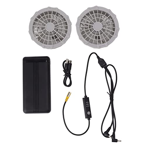XIASABA Cool Vest Tragbarer Kühllüfter, Ersatz für 7,4 V klimatisierten Wäschelüfter mit 20.000 mAh Powerbank, Lithium-Akku, USB, 5 V von XIASABA