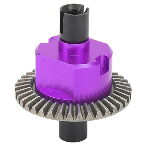 XIASABA HSP 94122 94123 94111 94188 1/10 RC -Auto 38T Differentialgetriebe Aluminiumlegierung Stahlstahl -Upgrade Teile Hocheffizienzgetriebe System (Lila) von XIASABA