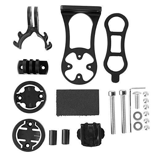 XIASABA Haltbarer Qualität Metall Fahrradfahrrad Computer Mount GPS -Halterung Halterhalter kompatibel mit Cateye Bryton für die Aufnahme von Reitlebnissen leicht und angemessen (Schwarz) von XIASABA