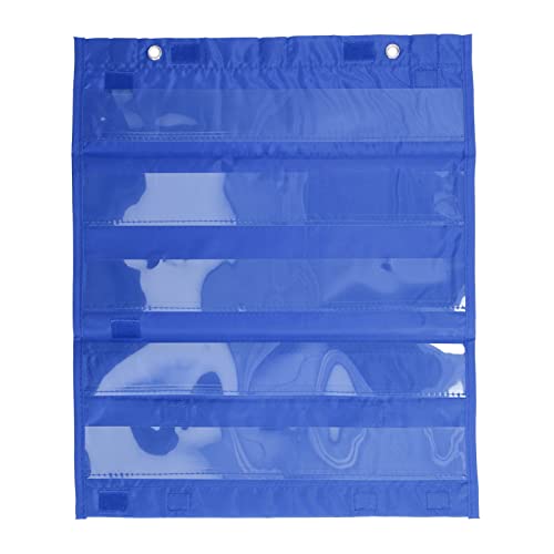 XIASABA MAGNETISCHE PECTION TAFT für Schüler mit 5 Reihen transparenter Taschen ideal für die Heimschule in roten Farbe (Blue) von XIASABA