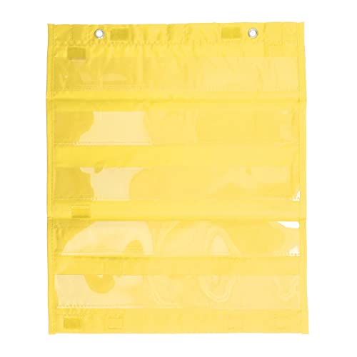 XIASABA MAGNETISCHE PECTION TAFT für Schüler mit 5 Reihen transparenter Taschen ideal für die Heimschule in roten Farbe (Yellow) von XIASABA