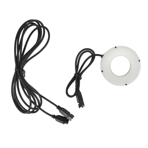 XIASABA -Mikroskop -LED -Ringlampe hoher Helligkeitsringlicht für Kamera -Fernglas -Stereo -Mikroskop 24 V Aluminiumlegierung ABS -Material mit 70 mm Durchmesser 1,50 Zoll von XIASABA