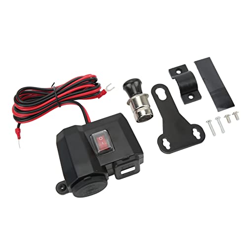 XIASABA Motorradladung Dual USB -Ladegerät mit Zigaretten -Leichtermontage und Voltmeter für Motorräder und Autos mit Mobiltelefone Tabletten Navigation GPS -Auto Kühlschränke von XIASABA
