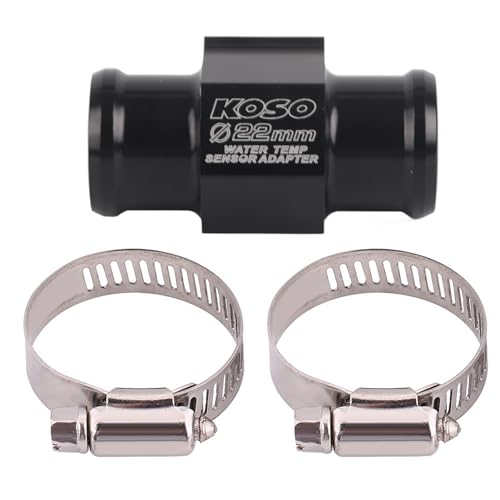 XIASABA Motorradwassertemperaturtemperaturgelenk -Rohrrohrschlauchsensor -Adapter -Qualität Aluminiumlegierung 18 mm 22 mm Optionaler universeller Anpassung für die meisten (22mm) von XIASABA