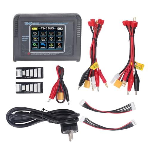 XIASABA Professional Touch Color Screen Dual Lipo -Batterie -Bilanz -Ladegerät für RC -Autos mit 100 240 V US -Stecker hoher Effizienz ideal für Modellflugzeuge und RC -Rennen XIASABA Professional Touch Color Screen Dual Lipo -Batterie -Bilanz -Ladegerät für RC -Autos mit 100 240 V US -Stecker hoher Effizienz ideal für Modellflugzeuge und RC -Rennen von XIASABA
