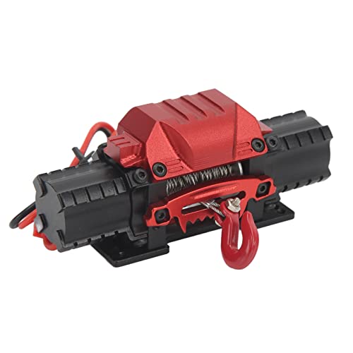 XIASABA Professionelle Aluminiumlegierung hohe Simulation RC Car Dual Motor Winch für RC -Autos Schwarz (Schwarz) von XIASABA