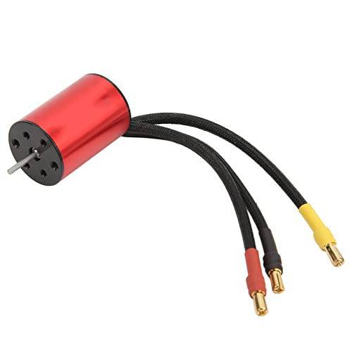 XIASABA RC Bürstenloser Motor 2435 4800KV Starke Torsion Hohe Temperaturbeständigkeit Bürstenloser Motor Für 1/16 1/18 RC Autos Aus Aluminiumlegierung In Der Farbe Rot Mit 300 von XIASABA