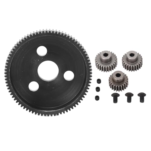 XIASABA RC -Zahnradsatz Ersatzmetall 83T Spurgetriebe mit 23T 25T 27T -Ritzelgetragen für Traxxas Slash 1/10 2WD RC -Auto Verbessern Sie Ihre RC -Autoleistung mit präzisen von XIASABA