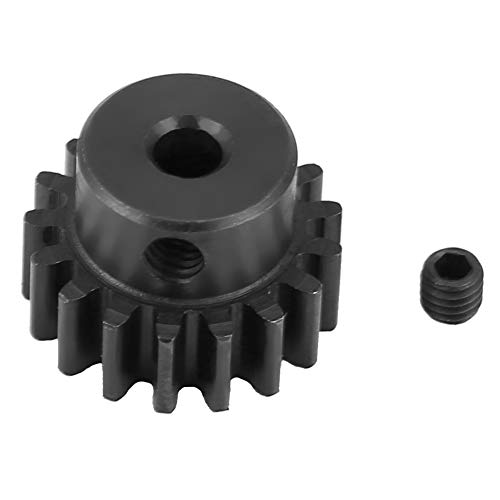 XIASABA STAEL METAL MOTOR -REIZTEL 17T 0.8 MODUL FÜR HIMOTO E10MTL E10MT E10BP 1/10 RC -Auto in Silberfarbe Qualität langlebig und einfach zu installieren (11177BL Black) von XIASABA