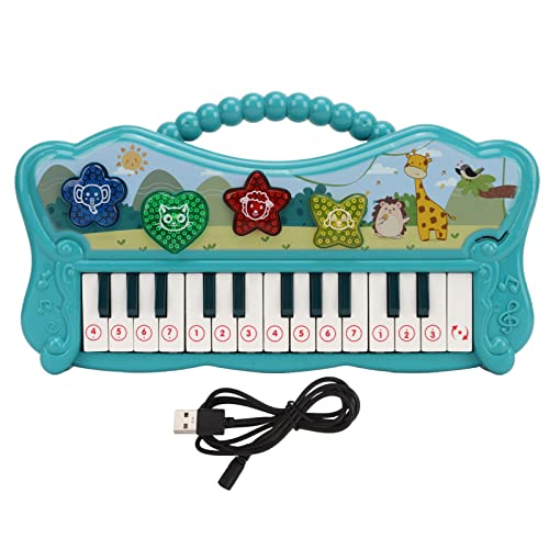 Xiasaba tragbarer Mini Cartoon Elektronisch Klavier Keyboard Bildungslernspielzeug für Jungen und Mädchen Geburtstagse Grün grün Xiasaba tragbarer Mini Cartoon Elektronisch Klavier Keyboard Bildungslernspielzeug für Jungen und Mädchen Geburtstagse Grün grün von XIASABA