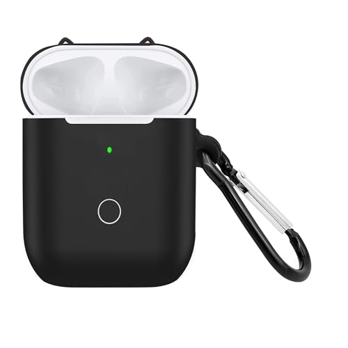 Kabellose Ladecase für AirPods 1/2, Wireless Charging Case Ersatz Replacement Original mit Bluetooth Synchronisierungstaste Sync Button für AirPods 1/2 670mha(Kopfhörer Nicht enthalten) von XIEANDKONG