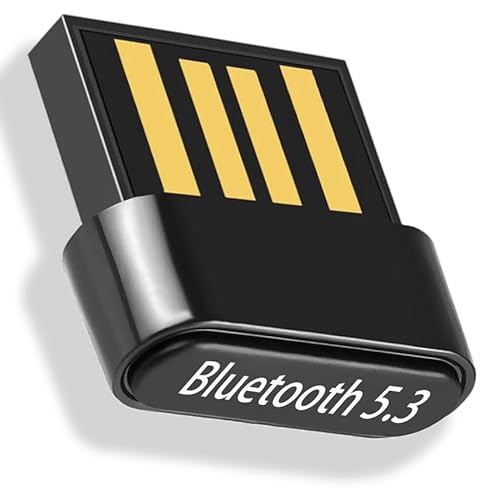 XIEANDKONG Bluetooth Adapter 5.3, USB Bluetooth Dongle für PC EDR Bluetooth Stick für PC, Desktop, Laptop Kompatibel mit Windows 11/10/8.1/7 von XIEANDKONG