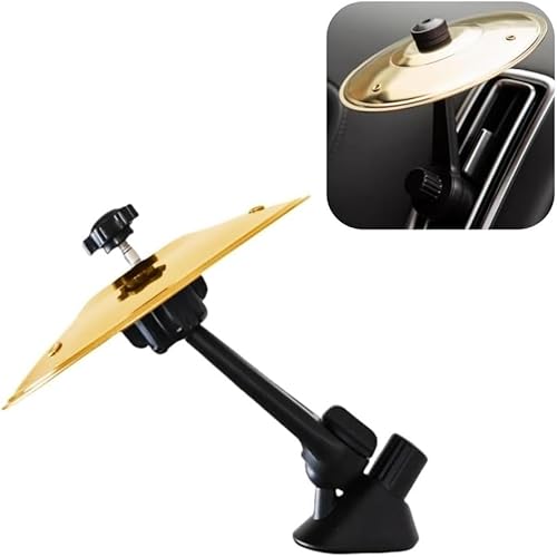 Car Outlet Becken - Clip-on Mini Impact Cymbals, tragbare universelle Drum-Becken für Auto-Luftauslässe, geeignet für Musikliebhaber und Trommler(Gold) von XIFUHUI