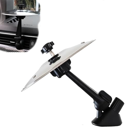 Car Outlet Becken - Clip-on Mini Impact Cymbals, tragbare universelle Drum-Becken für Auto-Luftauslässe, geeignet für Musikliebhaber und Trommler(Silber) von XIFUHUI