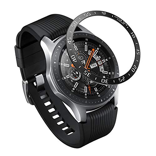 XIHAMA Lünettenring Kompatibel mit Galaxy Watch 46mm - selbstklebende Abdeckung Anti-Kratz-Aluminium-Metall-Lünettenring Schutz für Galaxy Gear S3 Frontier/Classic/Galaxy Watch 46mm XIHAMA Lünettenring Kompatibel mit Galaxy Watch 46mm - selbstklebende Abdeckung Anti-Kratz-Aluminium-Metall-Lünettenring Schutz für Galaxy Gear S3 Frontier/Classic/Galaxy Watch 46mm von XIHAMA