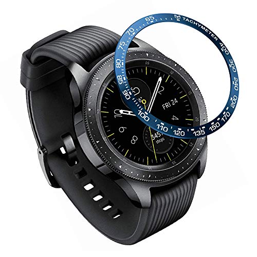 XIHAMA Ringke Bezel Styling für Galaxy Watch 4 Classic 42mm Hülle, Lünette Ring Kleber Abdeckung Kratzfest Edelstahl Schutz für Galaxy Watch 4 Zubehör(GA42-B02) von XIHAMA