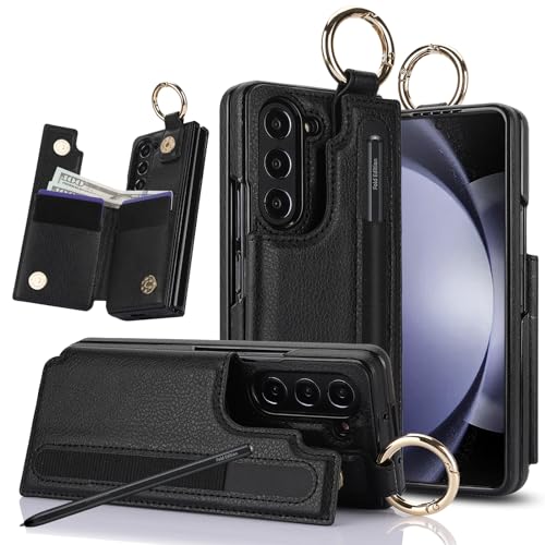 XIMAND Schutzhülle für Samsung Galaxy Z Fold 6, mit S-Pen-Halter und Kreditkartenfach, Geldfach, Magnetverschluss, Ständer, Ring-Schutzhülle, Schwarz XIMAND Schutzhülle für Samsung Galaxy Z Fold 6, mit S-Pen-Halter und Kreditkartenfach, Geldfach, Magnetverschluss, Ständer, Ring-Schutzhülle, Schwarz von XIMAND