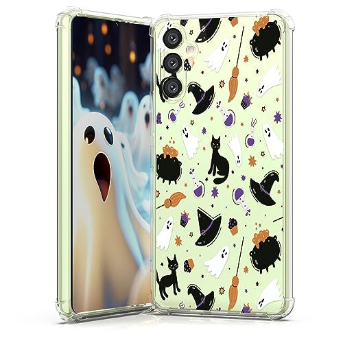 XIMIZU Clear Case for Samsung Galaxy A54 5g Halloween Ghost Cat Designed, Clear Soft Slim Fit TPU Anti-Scratch Shockproof Protective Cover Phone Case for Samsung Galaxy A54 5g XIMIZU Clear Case for Samsung Galaxy A54 5g Halloween Ghost Cat Designed, Clear Soft Slim Fit TPU Anti-Scratch Shockproof Protective Cover Phone Case for Samsung Galaxy A54 5g von XIMIZU