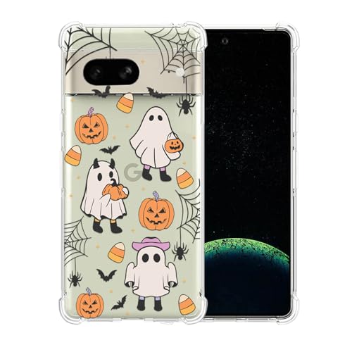 XIMIZU Halloween Hülle für Google Pixel 7, Kürbis, Geist Katze Designed Soft Slim Fit TPU Anti-Scratch Stoßfest Schutzhülle Handyhülle Klar Handyhülle für Google Pixel 7 XIMIZU Halloween Hülle für Google Pixel 7, Kürbis, Geist Katze Designed Soft Slim Fit TPU Anti-Scratch Stoßfest Schutzhülle Handyhülle Klar Handyhülle für Google Pixel 7 von XIMIZU