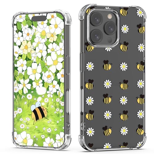XIMIZU Niedliche Schutzhülle für iPhone 15 Pro Max, stoßfeste Handyhüllen, niedliches Bienen- und Blumendesign, Kinder, Mädchen, Frauen, weiches TPU, Anti-Vergilbung, kratzfest, Schutzhülle für iPhone XIMIZU Niedliche Schutzhülle für iPhone 15 Pro Max, stoßfeste Handyhüllen, niedliches Bienen- und Blumendesign, Kinder, Mädchen, Frauen, weiches TPU, Anti-Vergilbung, kratzfest, Schutzhülle für iPhone von XIMIZU