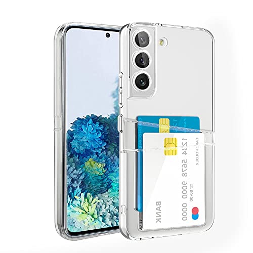 XIMIZU Schutzhülle für Samsung Galaxy S23 mit 2 Kartenfächern, transparent, weiches TPU, Anti-Gelb, stoßfest, mit 2 Kartenfächern, Brieftaschen-Handyhülle für Samsung Galaxy S23 XIMIZU Schutzhülle für Samsung Galaxy S23 mit 2 Kartenfächern, transparent, weiches TPU, Anti-Gelb, stoßfest, mit 2 Kartenfächern, Brieftaschen-Handyhülle für Samsung Galaxy S23 von XIMIZU