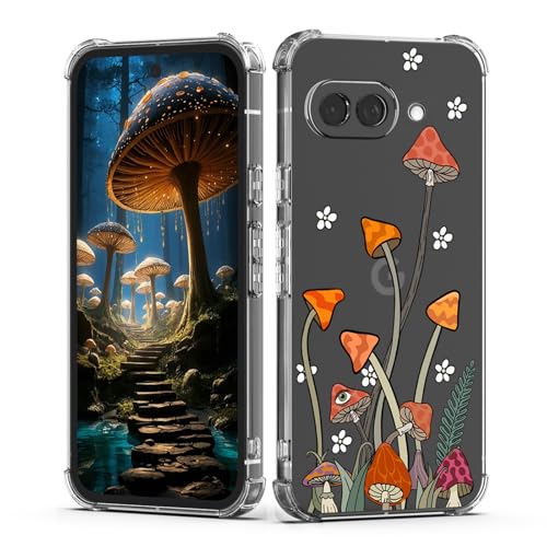 XIMIZU Schutzhülle für Google Pixel 9A, Motiv: Pilz, Blume, einzigartiges Naturdesign, transparent, für Mädchen und Teenager, weich, stoßfest, Schutzhülle für Google Pixel 9A XIMIZU Schutzhülle für Google Pixel 9A, Motiv: Pilz, Blume, einzigartiges Naturdesign, transparent, für Mädchen und Teenager, weich, stoßfest, Schutzhülle für Google Pixel 9A von XIMIZU