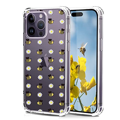 XIMIZU Schutzhülle für iPhone 14 Pro, stoßfeste Handyhüllen mit niedlichem Bienen- und Blumen-Design für Mädchen und Frauen, Anti-Vergilbung, kratzfeste Schutzhülle für iPhone 14 Pro 6.1 Zoll XIMIZU Schutzhülle für iPhone 14 Pro, stoßfeste Handyhüllen mit niedlichem Bienen- und Blumen-Design für Mädchen und Frauen, Anti-Vergilbung, kratzfeste Schutzhülle für iPhone 14 Pro 6.1 Zoll von XIMIZU