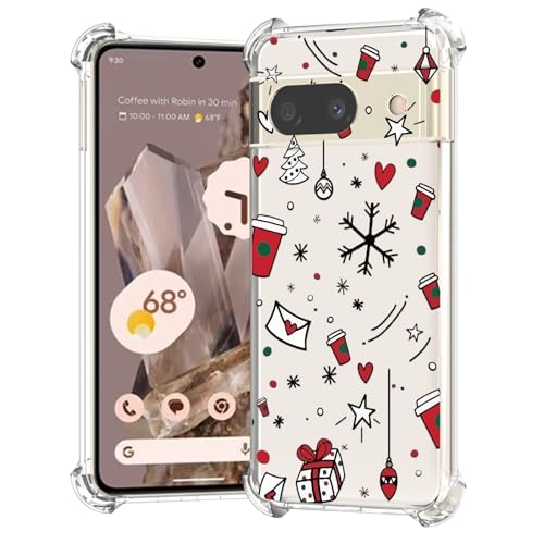 XIMIZU Weihnachts-Handyhülle für Google Pixel 8A, kristallklar, weiches TPU, Anti-Kratzer, Anti-Drop, stoßfest, Schutzhülle für Google Pixel 8A XIMIZU Weihnachts-Handyhülle für Google Pixel 8A, kristallklar, weiches TPU, Anti-Kratzer, Anti-Drop, stoßfest, Schutzhülle für Google Pixel 8A von XIMIZU