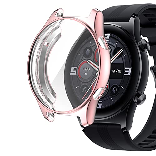 XINBOOBA 2PACK Weiche TPU-Full-Hülleage-HD-Ultradünne Hülle mit gehärtetem Glas-Displayschutz für Honor Watch GS 3 Smartwatch XINBOOBA 2PACK Weiche TPU-Full-Hülleage-HD-Ultradünne Hülle mit gehärtetem Glas-Displayschutz für Honor Watch GS 3 Smartwatch von XINBOOBA