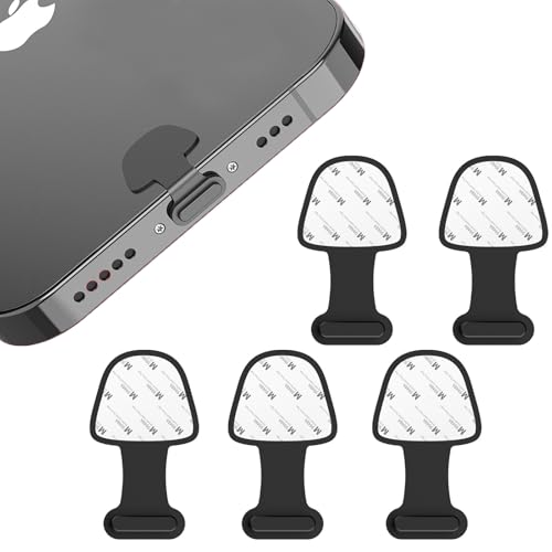 XINCHENG 5 x USB-C-Abdeckung, Typ-C-Staubstecker mit Anti-Verlust-Klebeaufklebern, Ladeanschluss-Schutz, kompatibel mit Handys und anderen Typ-C-Schnittstellengeräten XINCHENG 5 x USB-C-Abdeckung, Typ-C-Staubstecker mit Anti-Verlust-Klebeaufklebern, Ladeanschluss-Schutz, kompatibel mit Handys und anderen Typ-C-Schnittstellengeräten von XINCHENG