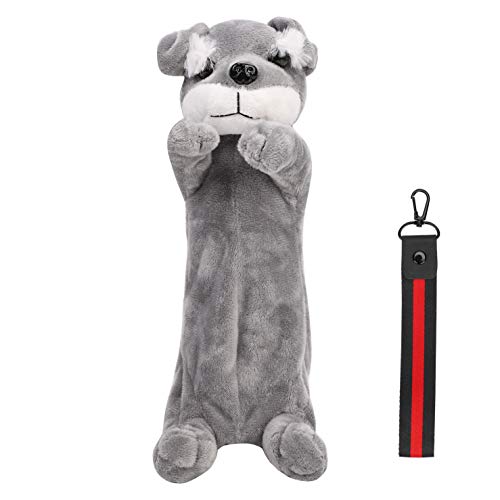 Federmäppchen Hund Form Stifte Etui Border Collie Mäppchen Schnauzer Federtaschen Chihuahua Federkasten Plüsch Bleistifttasche Süß Schreibwaren Veranstalter Jungen Federbeutel Mädchen Beutel von XINCHIUK