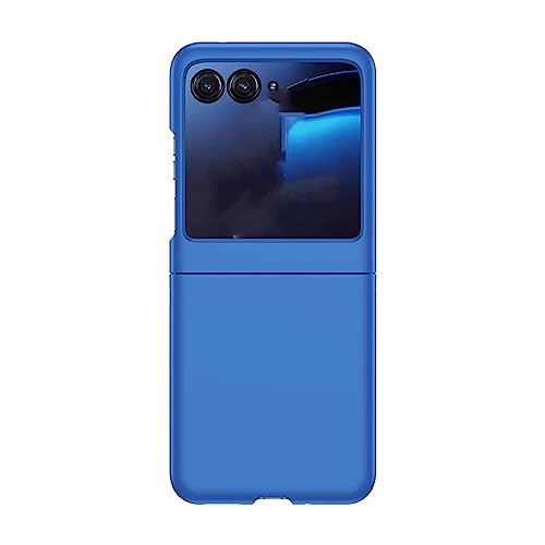 XINDEMEI für Motorola razr 40 Ultra 5G Hülle Ultradünnes Hautgefühl Matte Hülle Leichte Harte PC stoßfeste Schutzhülle (Blau) von XINDEMEI