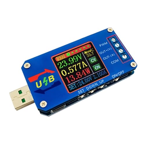 XINGLIDA Multifunktionaler USB Spannungsregler USB Spannungs Aufwärtswandler Mit Digitalem Spannungs/Coulomb Anzeigetool von XINGLIDA