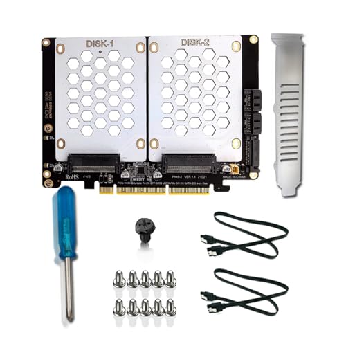 XINGLIDA PH46-2 PCIE4.0X8 Zwei Bay Split Adapter SFF8639 Und 2 5-Festplatten Auf PCIE4.0-Adapter Mit Hoher Leistung von XINGLIDA