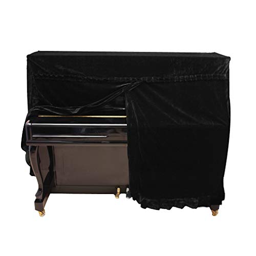 XINGLIDA Pleuche verziertes Klavier, volle Abdeckung, faltbar, kratzfest, goldfarbener Samtbezug für den Haushalt für Flügel (BK#) von XINGLIDA